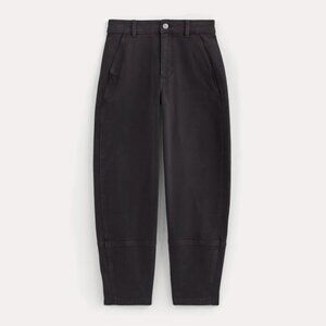 Everlane Women's Utility Barrel Pant in Black, Size 6, Cotton/Twill